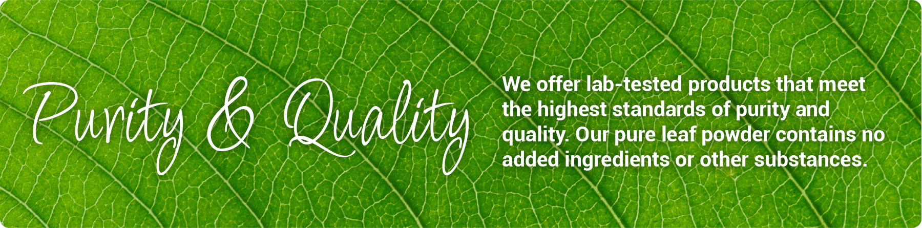 Pure and high quality products